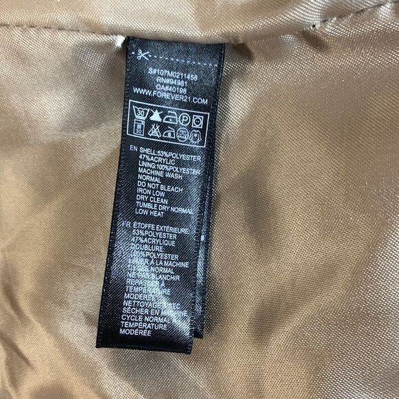 Forever 21 Shaggy Faux Fur Brown Vest Size Small - Picture 6 of 11